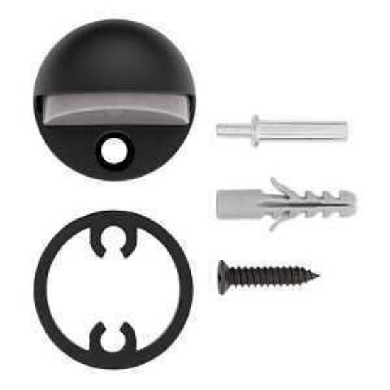 Picture of Door-stop Floor-mount Dome Adjustable Matte-black