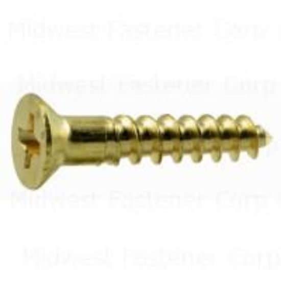 Picture of Wood-Screw 6 X 3/4 Brass Bag/2