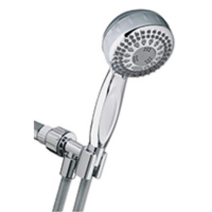 Picture of Shower-Head Hand-Held 2 Gpm 5 Spray Functions 3-1/4 In Head Diameter Plastic Chrome-Plated