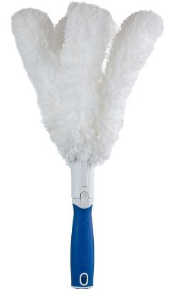 Picture of Unger 989400 Feather Duster, 2 In Head, Microfiber Head, 6 In L Handle, White