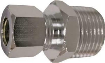 Picture of 3/8" X 1/2" Chrome-Plated Male-Adapter CMP x MPT