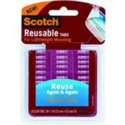 Picture of 18/Pack 1" Restickable Mounting Tabs