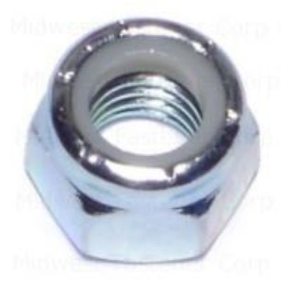 Picture of Lock Nuts Zinc-Plated Nylon-Insert 3/8"-16