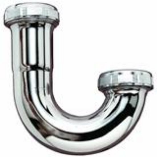 Picture of Tubular-brass J-bend Slip-joint Loose-nuts Chrome-plate 1-1/2"