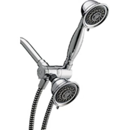 Picture of Shower-Head Waterpik VAT313/343T Dual 3-Spray Function 60 Inch-Long Hose Chrome
