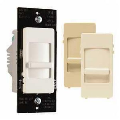 Picture of Wall-dimmer Slider 120volts 700-watts Cfl Incandescent Led White/almond/ivory