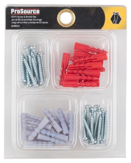 Picture of Screw And Anchor Kit 60 Pieces
