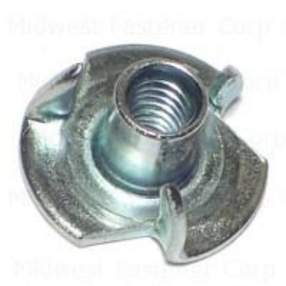 Picture of Pronged Tee-nut Zinc #8-32 X 1/4"