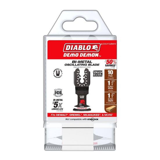 Picture of Diablo Oscillating Blade, 1-3/4 In D Cutting, Bi-metal