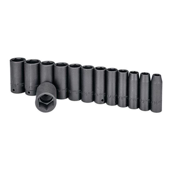 Picture of Socket-Set Impact Sae Deep 13-pieces 1/2"-drive