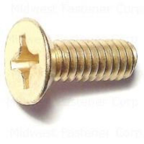 Picture of Machine-Screw Brass-Plated #12-24 x 5/8"
