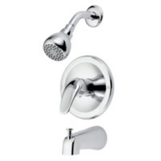 Picture of Bath-faucet Tub-&-shower 2 Gpm At 80 Psi 4 In Spout Reach Zinc Tub-spout 1 Chrome