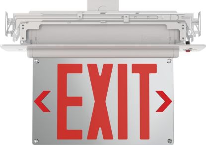 Picture of Exit-light Dependent Edge-lit Surface-or-recess-mount Led 4-watt 120-277-volt Red-letters