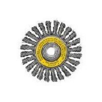 Picture of 4" Stringer Bead Wire-Wheel-Brush / Carbon-Steel 5/8"-11 Arbor .020