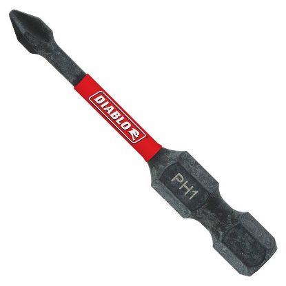 Picture of Insert-bit 1/4"-hex-shank 2" Phillips-#1