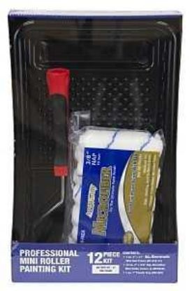 Picture of Microfiber Mini Roller Painting Kit 3/8" Nap 12pcs