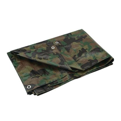 Picture of Tarp Polyethylene Camo/green Grommets 4' X 6'