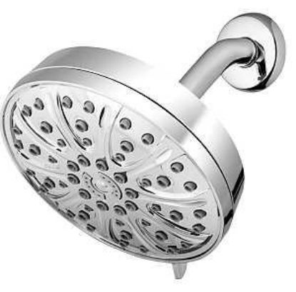 Picture of Showerhead Round Plastic Chrome 1.8-gpm 6-function 6"