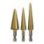 Picture of Drill-Bit Stepless Set High-speed Steel Titanium-coated 3-pieces
