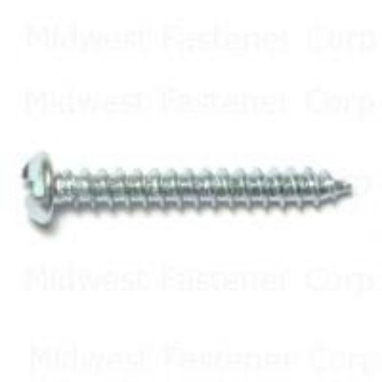 Picture of Sheetmetal-Screw Zinc-Plated Round-Head One-Way #10 x 1-1/2"
