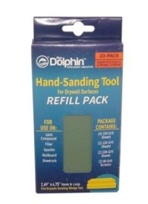 Picture of Handing-sanding Tool For Drywall Surfaces Refill 10 Pack 2.69"x4.75" Hook & Loop