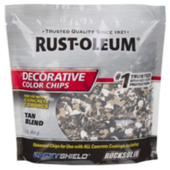 Picture of EPOXYSHIELD Decorative Color Chips Tan Blend Bag