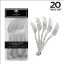 Picture of Classic Design Silver Plastic Forks 20pk