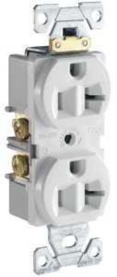 Picture of Electrical-outlet Duplex-receptacle 20-amp 125-volts White