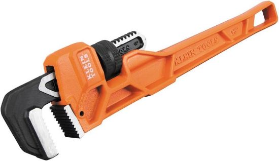 Picture of Pipe-Wrench Klein Tools 18-inch Cast Iron Heavy Duty Adjustable Plumbing Wrench With I-beam Handle, ...