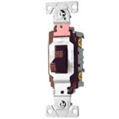 Picture of Light-switch Toggle-style Commercial 20-amp Nylon Brown