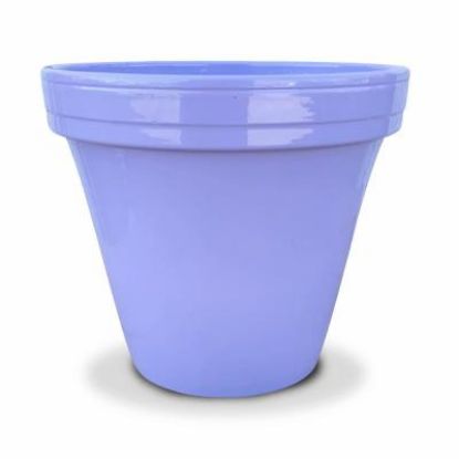 Picture of Flower-pot Clay Glazed Lilac 4.5"