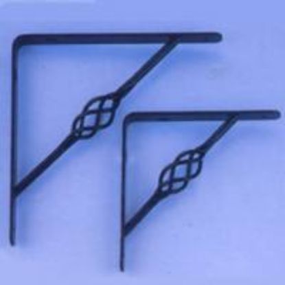 Picture of Shelf-bracket Decorative Black 8" X 8"