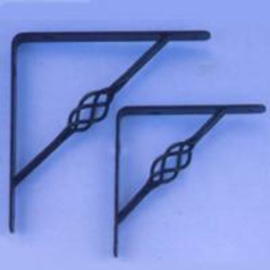 Picture of Shelf-bracket Decorative Black 8" X 8"