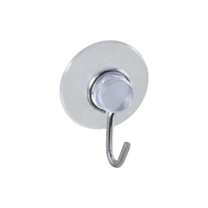 Picture of V2524 Series Suction-cup 1 Lb Working Load Limit Steel Hook Pvc Base Clear Base Card/5