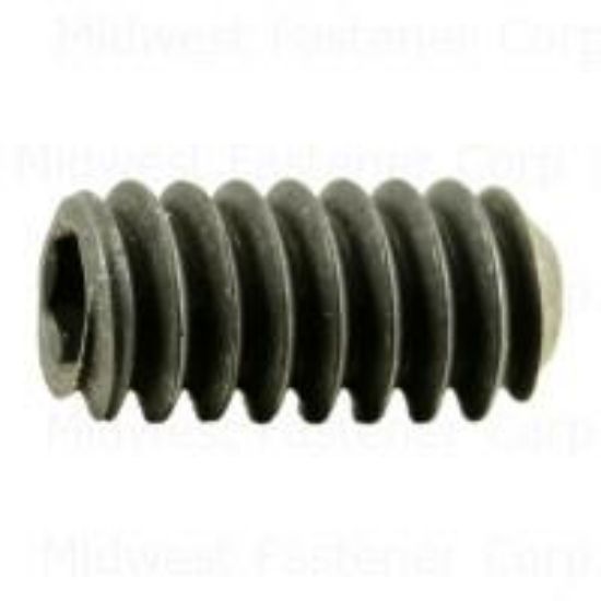 Picture of #10-24 x 3/8" Socket-Hex-Drive Set-Screw (Coarse) Black-Oxide-Finish