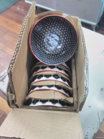 Picture of 4" Stamped Bow-black Ikat