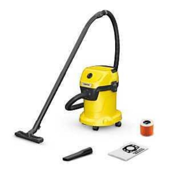 Picture of Karcher Wd 3 Series 1.628-114.0 Wet And Dry Vacuum Cleaner, 4.5 Gal, 78 Cfm Air, Cartridge, 1000 W, ...