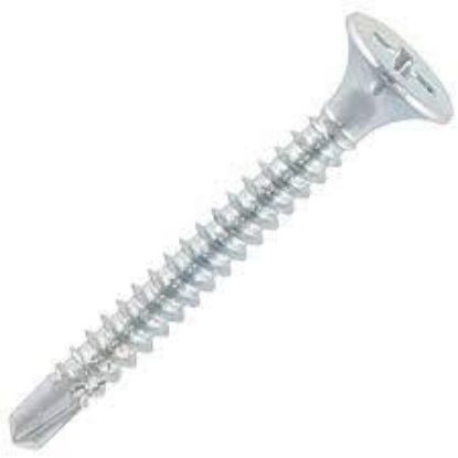 Picture of Drywall Screws, Bugle Head, Drill Point, Zinc, #2 Phillips, #8 X 3", 9 Lb.