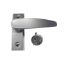 Picture of Lever-handle Narrow-stile Mortise Lock Aluminum-finish Reversible