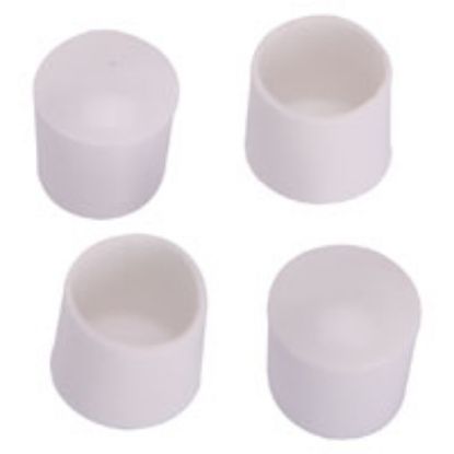Picture of Leg-tip Furniture Round Plastic White 3/4"