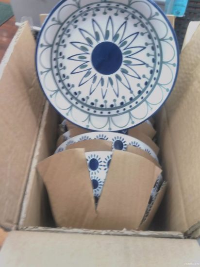 Picture of Stamped Bowl 6" Black Sun