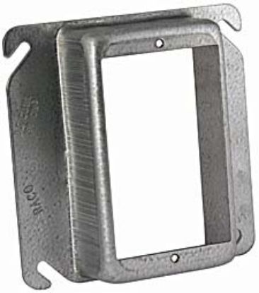 Picture of 4" Square Steel Electrical-Box-Cover 1-1/4" Rise
