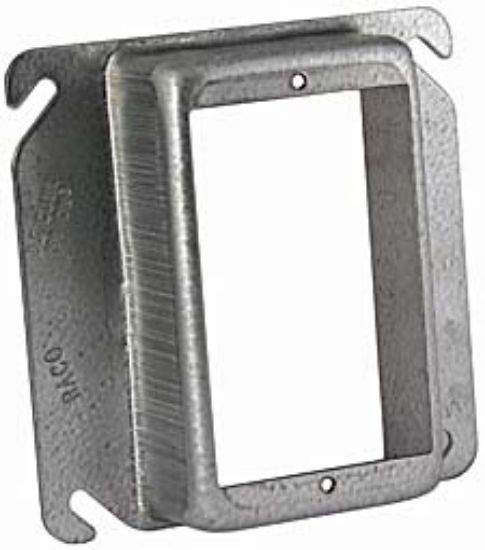 Picture of 4" Square Steel Electrical-Box-Cover 1-1/4" Rise