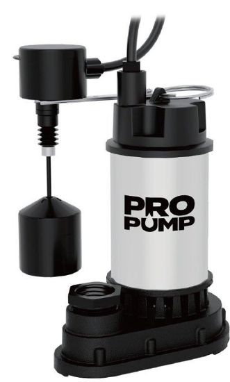 Picture of Sump Pump, 1-phase, 7.6 A, 115 V, 1/2 Hp, 1-1/2 In Outlet, 30 Ft Max Head, 5200 Gph