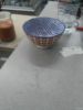 Picture of Stamped Bowl 4" Orange Blue Blossom