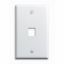 Picture of Wall-plate 1-gang Modular Keystone 1-port White