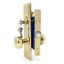 Picture of Mortise-lockset Vestibule Entry Bolt-through Knob Brass-finish Us3 2-1/2"-backset